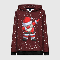 Толстовка на молнии женская Dab-Santa, цвет: 3D-черный