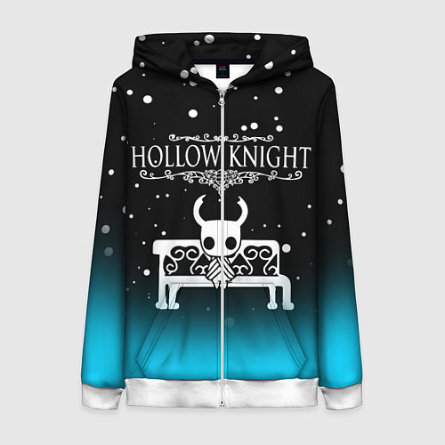 Женская толстовка на молнии HOLLOW KNIGHT / 3D-Белый – фото 1