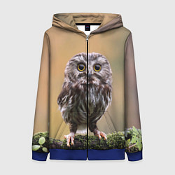 Толстовка на молнии женская СОВЕНОК, цвет: 3D-синий