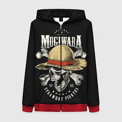 Толстовка на молнии женская MUGIWARA ONE PIECE, цвет: 3D-красный