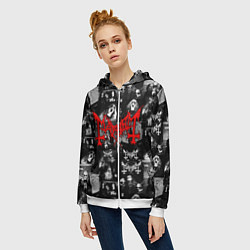 Толстовка на молнии женская MAYHEM, цвет: 3D-белый — фото 2