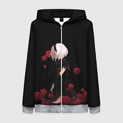 Толстовка на молнии женская ANIME TEEN, цвет: 3D-меланж