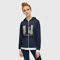 Толстовка на молнии женская ГЛУБОКАЯ ТЁМНАЯ ФАНТАЗИЯ, цвет: 3D-белый — фото 2