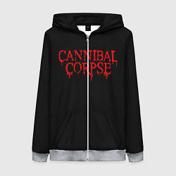 Толстовка на молнии женская Cannibal Corpse, цвет: 3D-меланж
