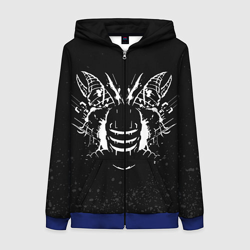 Женская толстовка на молнии DEAD SPACE МЁРТВЫЙ КОСМОС / 3D-Синий – фото 1