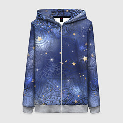 Женская толстовка на молнии Небо в стиле Стимпанк