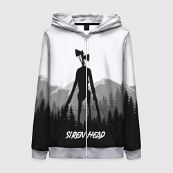Женская толстовка на молнии SIREN HEAD DARK FOREST