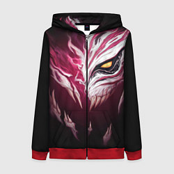 Толстовка на молнии женская ИЧИГО БЛИЧ BLEACH, цвет: 3D-красный