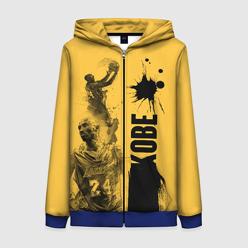 Женская толстовка на молнии Kobe / 3D-Синий – фото 1