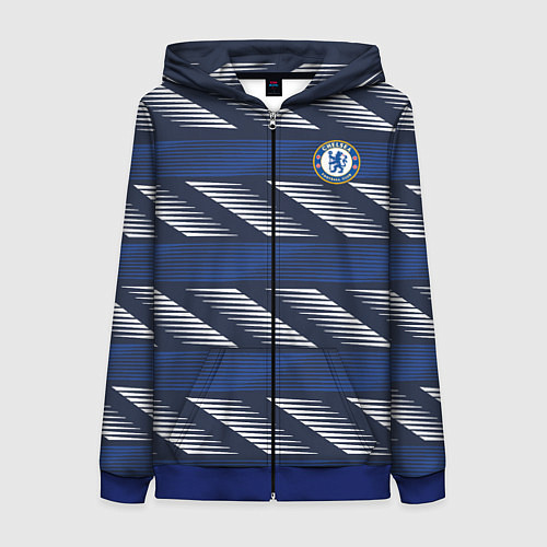 Женская толстовка на молнии FC Chelsea Breathe Training Top 202122 / 3D-Синий – фото 1