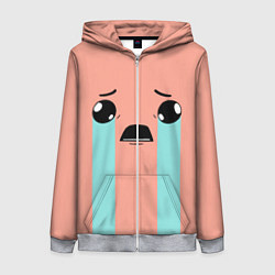 Женская толстовка на молнии Crying Isaac