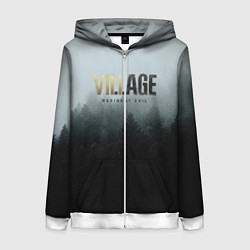 Толстовка на молнии женская Resident Evil Village, цвет: 3D-белый