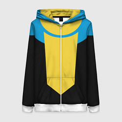 Толстовка на молнии женская Костюм Неуязвимого, цвет: 3D-белый