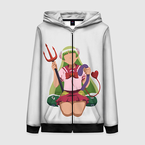 Женская толстовка на молнии Clara Valac Minimalistic / 3D-Черный – фото 1