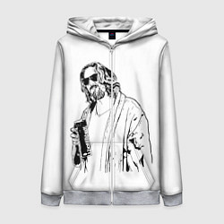 Женская толстовка на молнии Большой Лебовски Big Lebowski