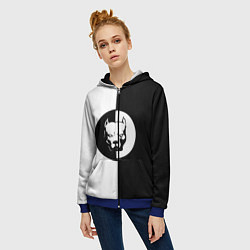 Толстовка на молнии женская PITBULL SYNDICATE ПИТБУЛЬ СИ, цвет: 3D-синий — фото 2