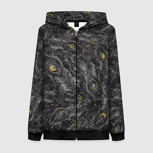 Женская толстовка на молнии Арабская ночь / 3D-Черный – фото 1