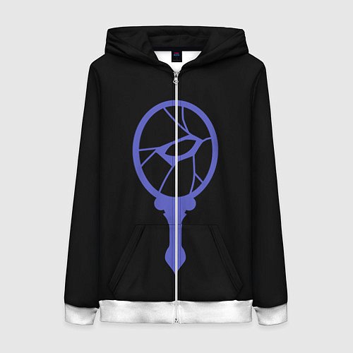 Женская толстовка на молнии Малкавиан / 3D-Белый – фото 1