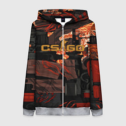 Женская толстовка на молнии HOWL ВОЙ СКИН CS