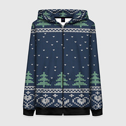 Женская толстовка на молнии Зимняя ночь