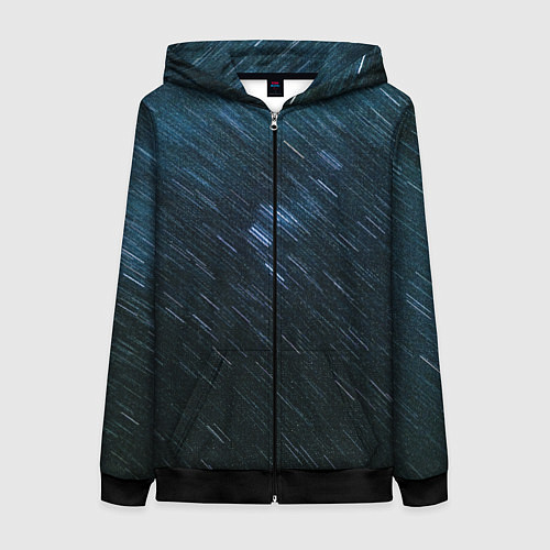 Женская толстовка на молнии Sky-line / 3D-Черный – фото 1