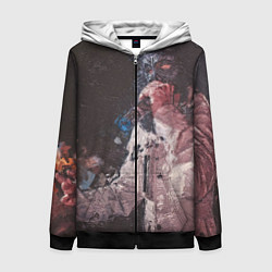 Толстовка на молнии женская Paul de Technoir, цвет: 3D-черный