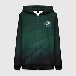 Женская толстовка на молнии GREEN BMW