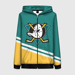 Женская толстовка на молнии Анахайм Дакс, NHL