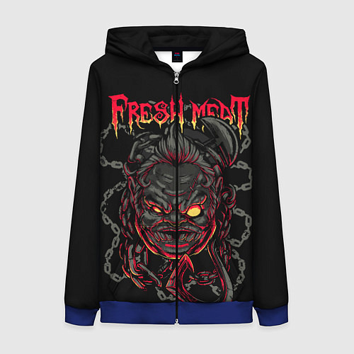 Женская толстовка на молнии Дота 2 Пудж Свежее мясо dota 2 / 3D-Синий – фото 1