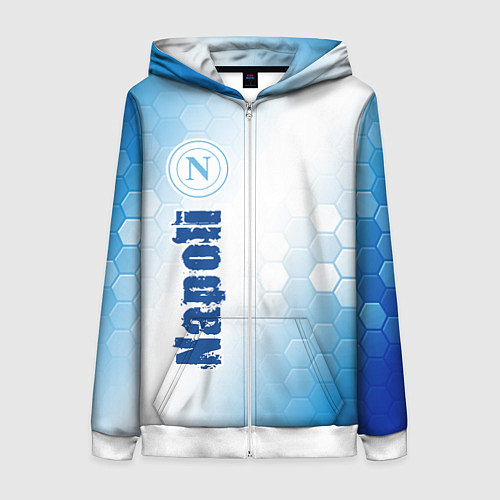 Женская толстовка на молнии SSC NAPOLI Napoli Соты / 3D-Белый – фото 1