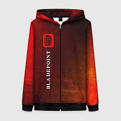 Женская толстовка на молнии НАРАКА БЛЕЙД ПОИНТ Глитч Вертикально