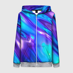 Женская толстовка на молнии Neon Holographic