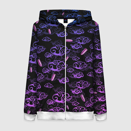 Женская толстовка на молнии ARCANE League Of Legends ТАТУИРОВКА JINX / 3D-Белый – фото 1