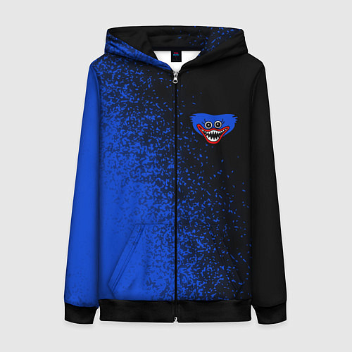 Женская толстовка на молнии HUGGY WUGGY Арт / 3D-Черный – фото 1