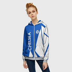 Толстовка на молнии женская Челси спорт, цвет: 3D-меланж — фото 2