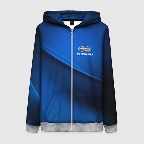 Женская толстовка на молнии Subaru sport / 3D-Меланж – фото 1