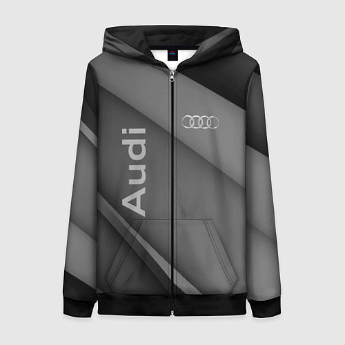 Женская толстовка на молнии Ауди audi / 3D-Черный – фото 1