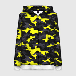 Женская толстовка на молнии Black Camo