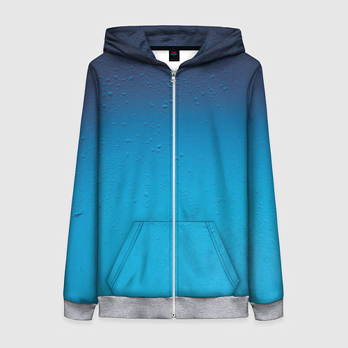 Женская толстовка на молнии Конденсат / 3D-Меланж – фото 1