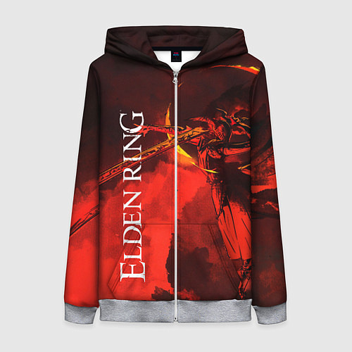 Женская толстовка на молнии MALENIA - ELDEN RING ЕЛДЕН РИНГ / 3D-Меланж – фото 1