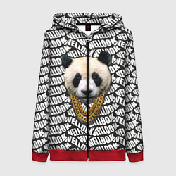 Толстовка на молнии женская Panda Look, цвет: 3D-красный