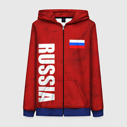 Женская толстовка на молнии RUSSIA - RED EDITION - SPORTWEAR