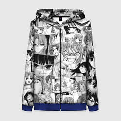 Женская толстовка на молнии Когда плачут цикады pattern