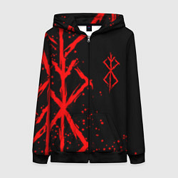 Женская толстовка на молнии КЛЕЙМО ЖЕРТВЫ BERSERK БЕРСЕРК