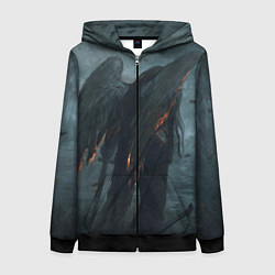 Женская толстовка на молнии Leos Падший Ангел Одиночества