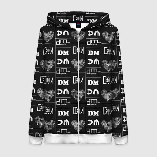 Женская толстовка на молнии DM ENJOY THE SILENCE / 3D-Белый – фото 1