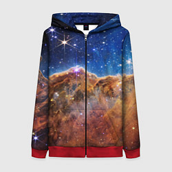 Женская толстовка на молнии Туманность Киля фото НАСА