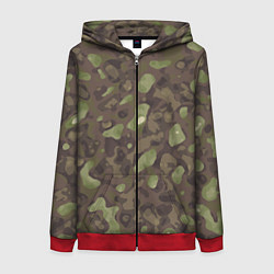 Женская толстовка на молнии Камуфляж Multicam