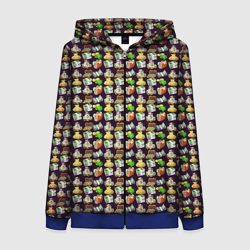 Женская толстовка на молнии Я бизнесмен / 3D-Синий – фото 1