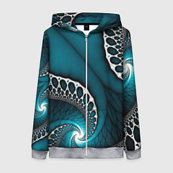 Толстовка на молнии женская Странная абстрактная картинка, цвет: 3D-меланж